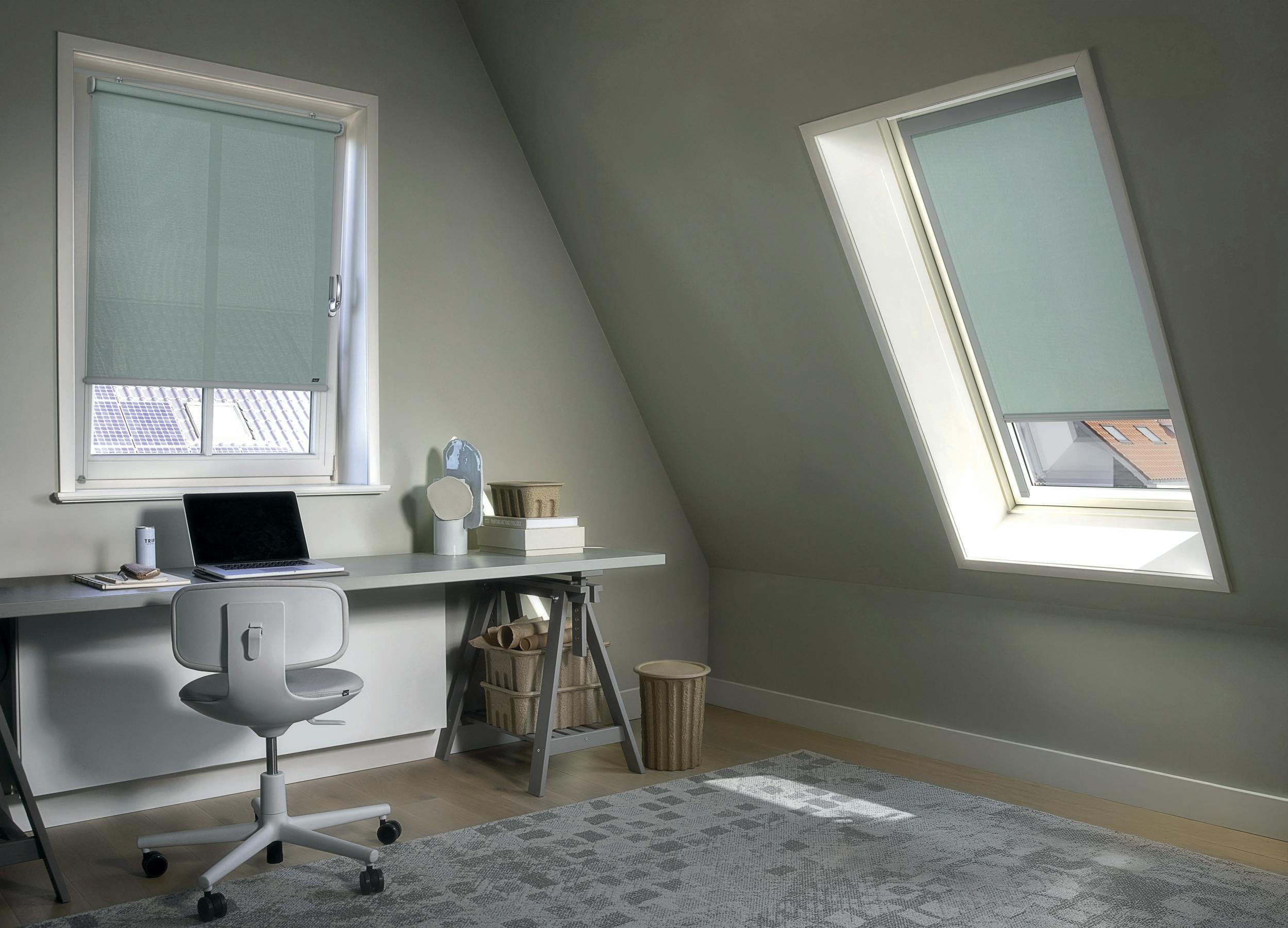 Roller blind in a kitchen